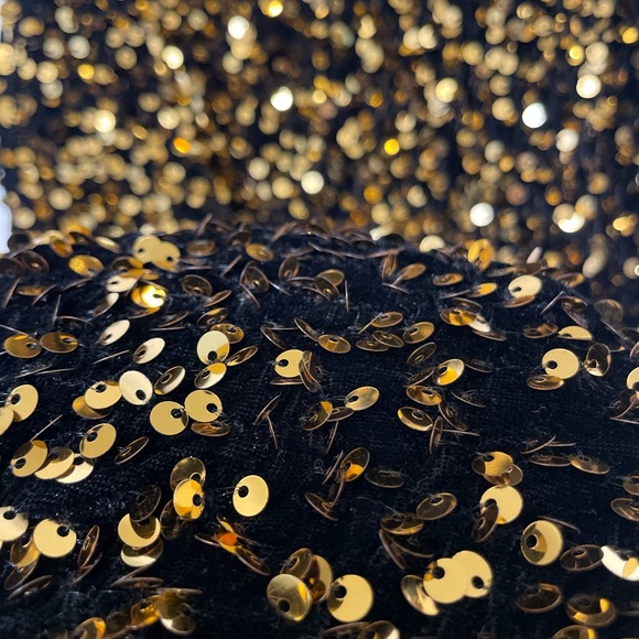 Fashion Nova One Shoulder Gold Sequin Dress - Picture 4 of 5